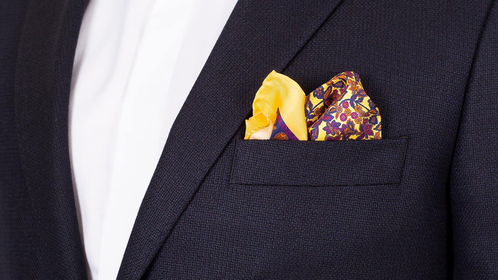 Dark Navy Wool-Silk-Cashmere Blazer - slider image 2