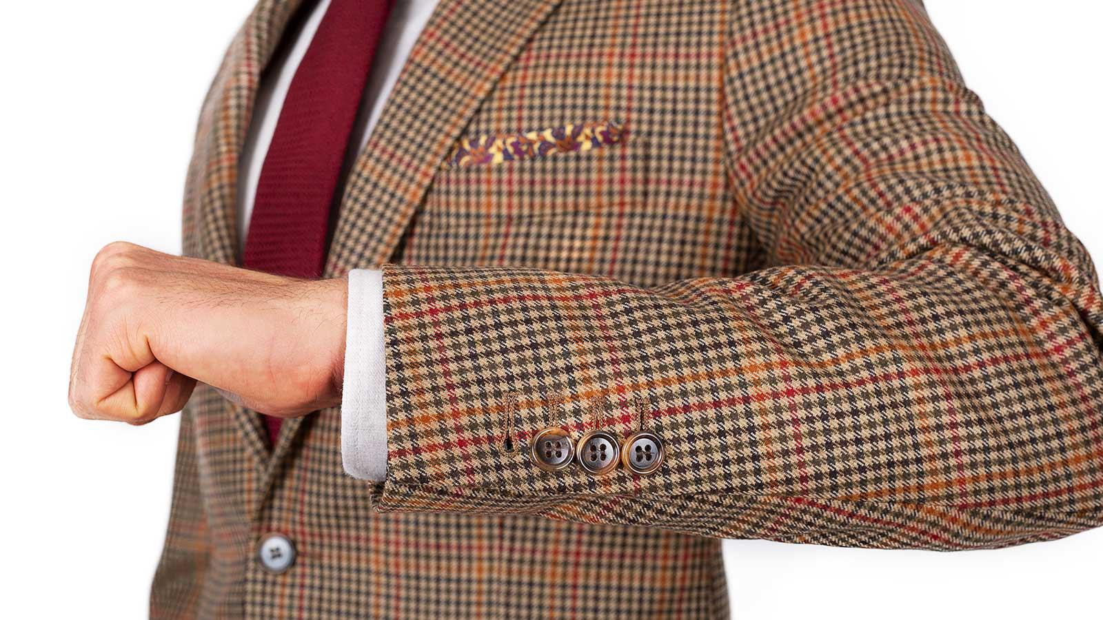 Brown Check Wool & Cashmere Suit - slider image 2