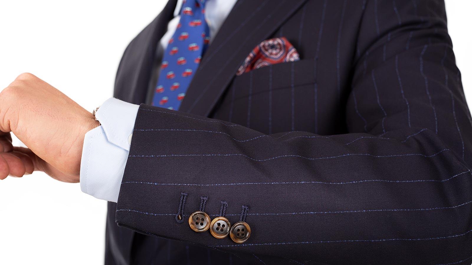 Vendetta Blue Stripe Navy Suit - slider image 2