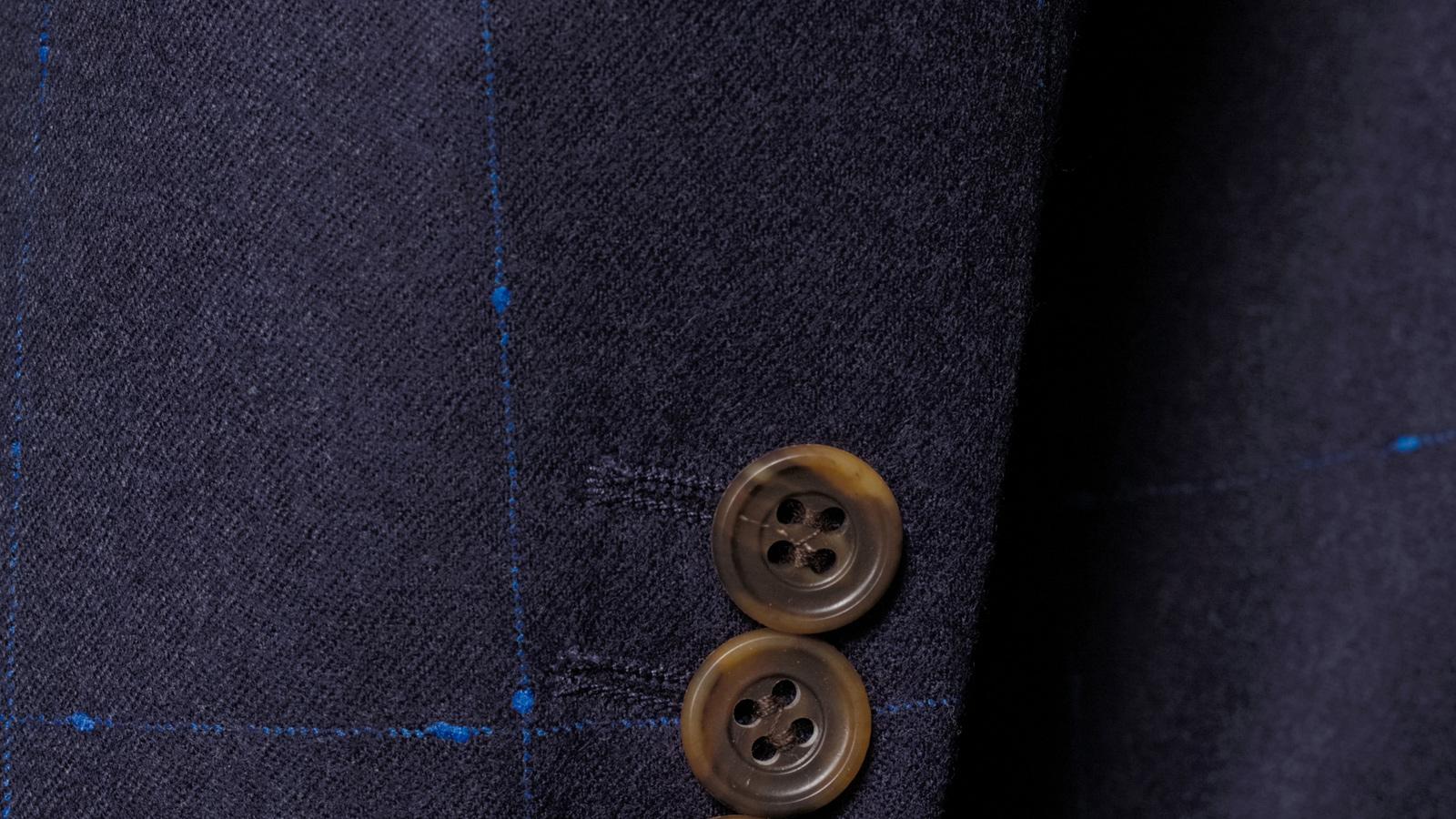 Blue Shadow Check Suit - slider image 2