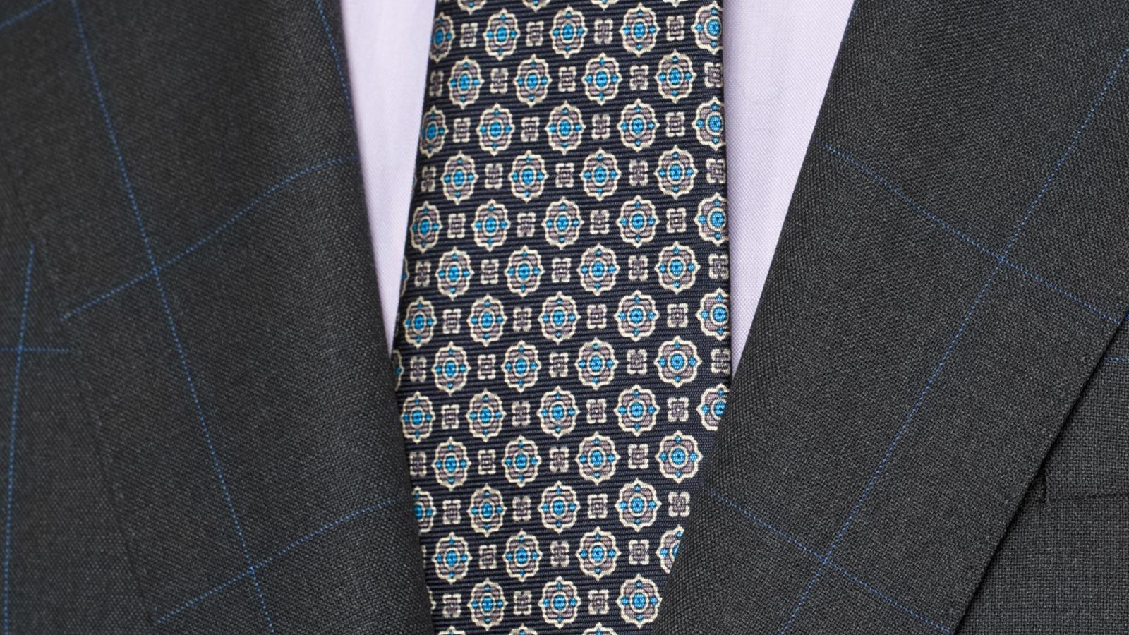 Vendetta Premium Blue Check Charcoal Suit - slider image 1