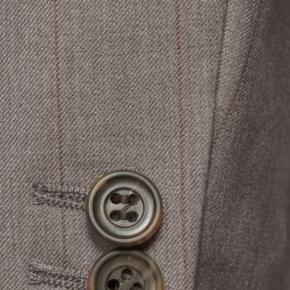 Vendetta Premium Warm Grey Brown Chalkstripe Suit - thumbnail image 2