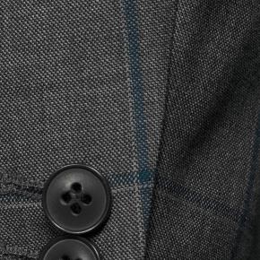 Vendetta Premium Petrol Blue Check Grey Suit - 1