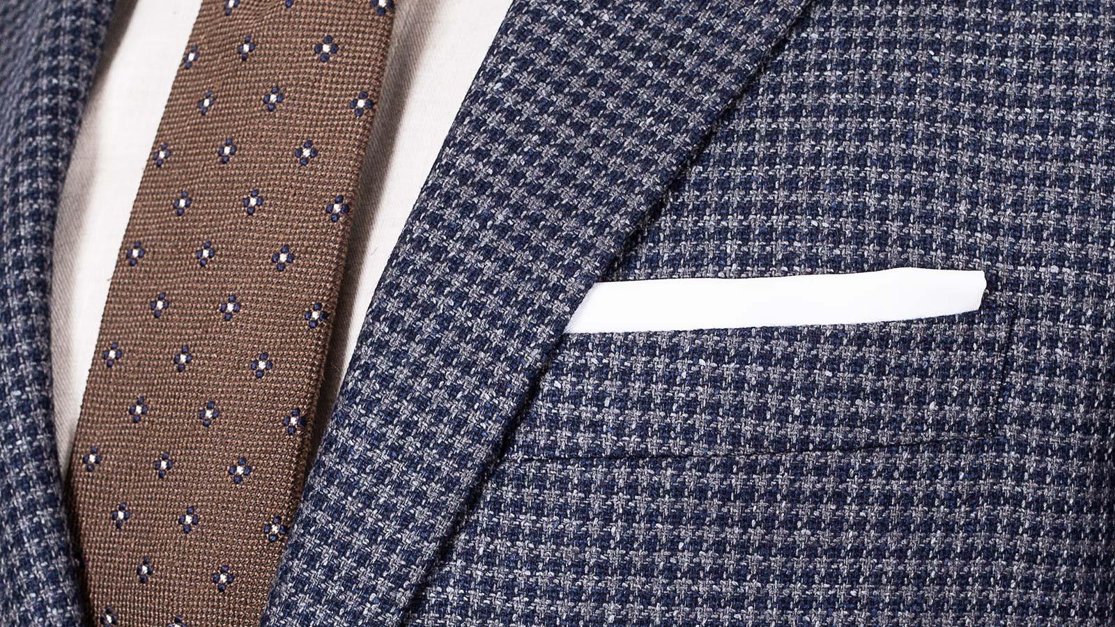 Navy & Grey Wool-Silk Sport Coat - slider image 2