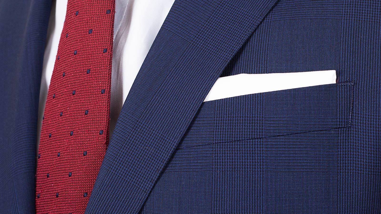 Navy Shadow Plaid Suit - slider image 2