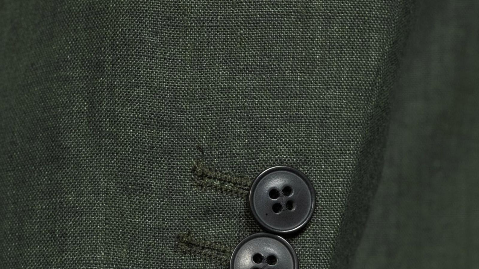 Forest Green Linen Suit - slider image 2
