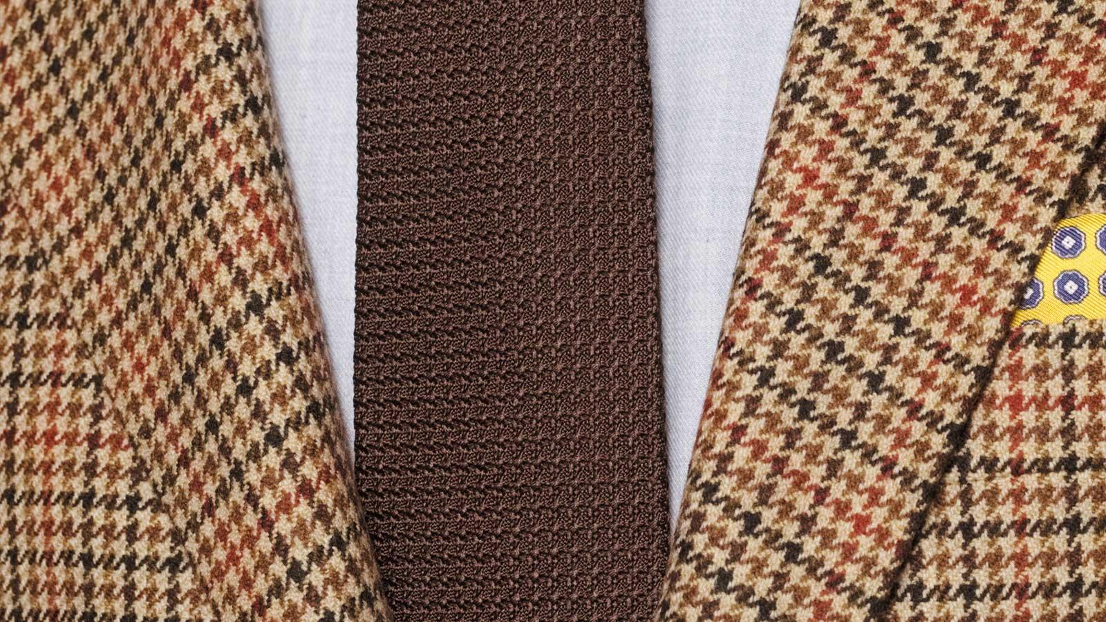 Light Brown Check Wool & Cashmere Suit - slider image 2