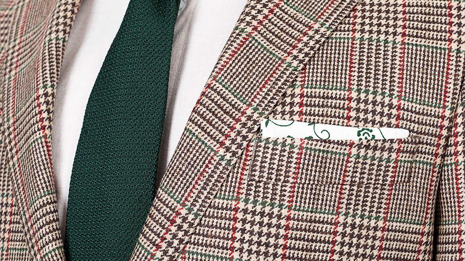 Light Brown Plaid Wool & Cashmere Suit - slider image 2