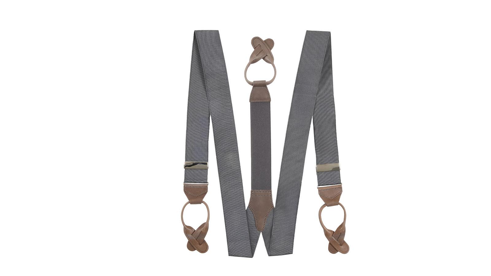 Dark Grey Suspenders Oliver Wicks