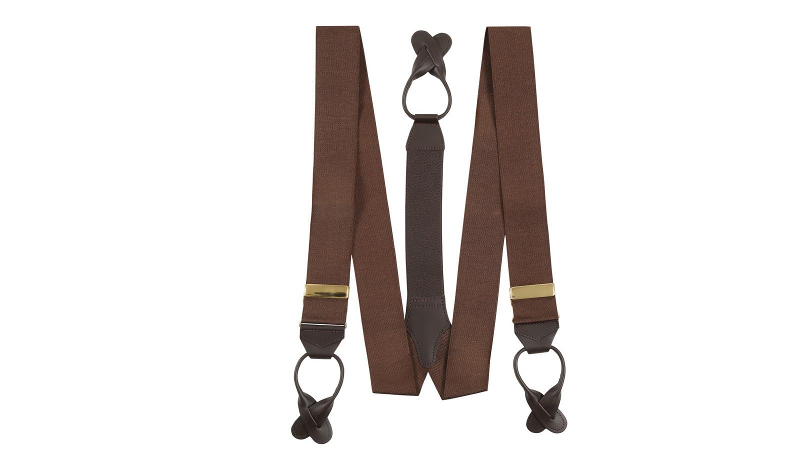 Coffee Brown Suspenders - slider image 