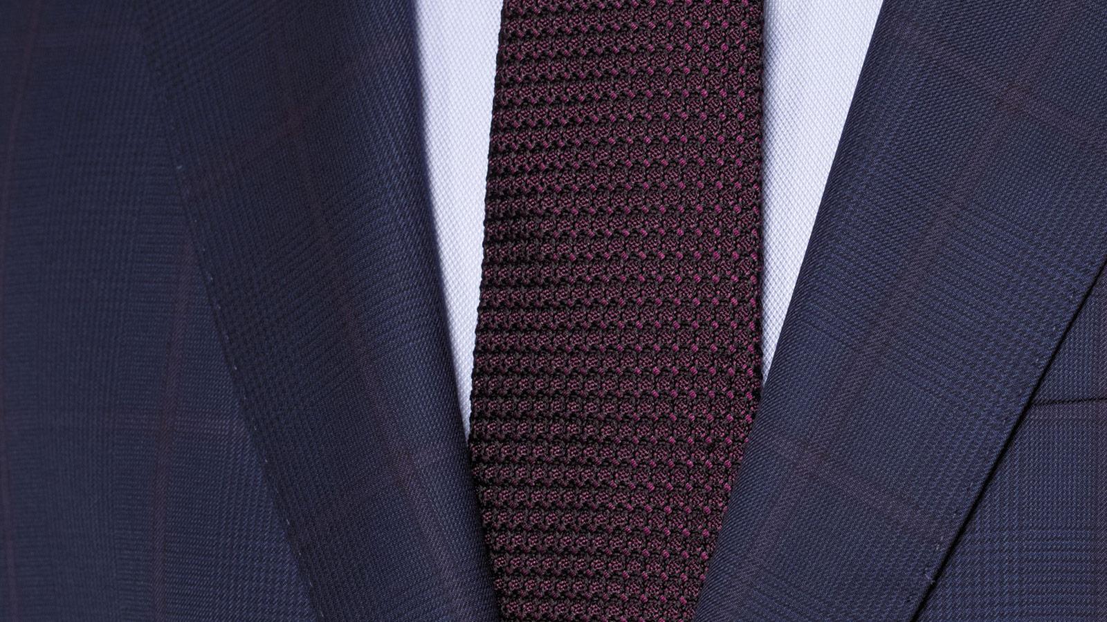 Vendetta Premium Lavender Check Navy Plaid Suit - slider image 2