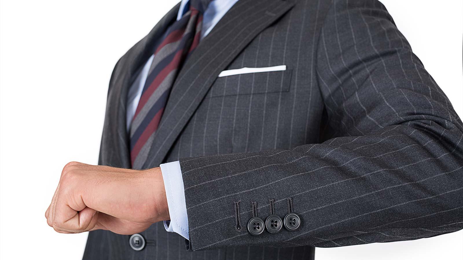 Charcoal Chalkstripe Suit - slider image 2