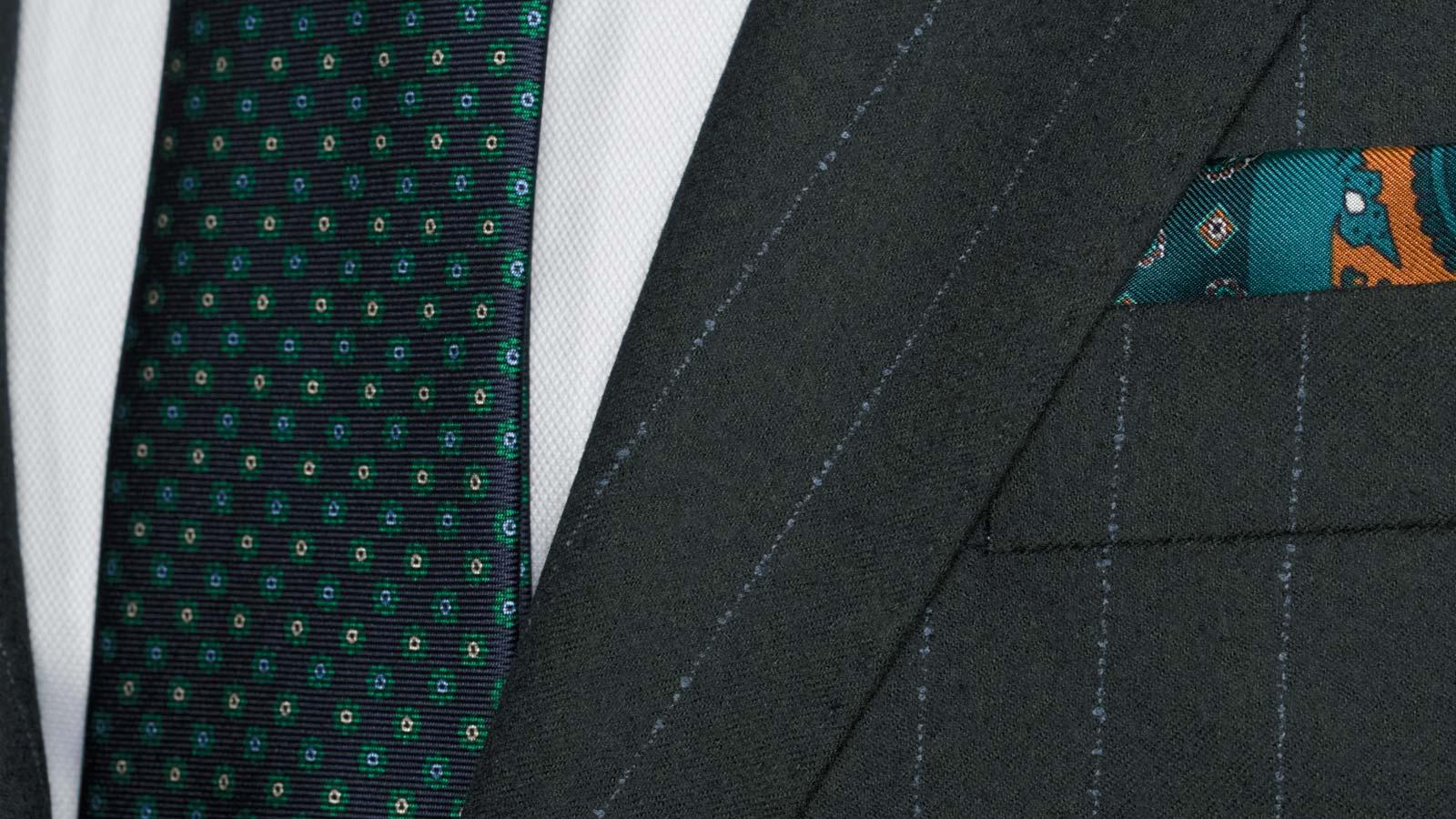 Blue Stripe Green Blazer - slider image 2