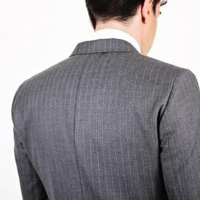 Grey Pinstripe 3 Piece Suit - thumbnail image 2