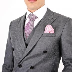 Grey Pinstripe 3 Piece Suit - 3