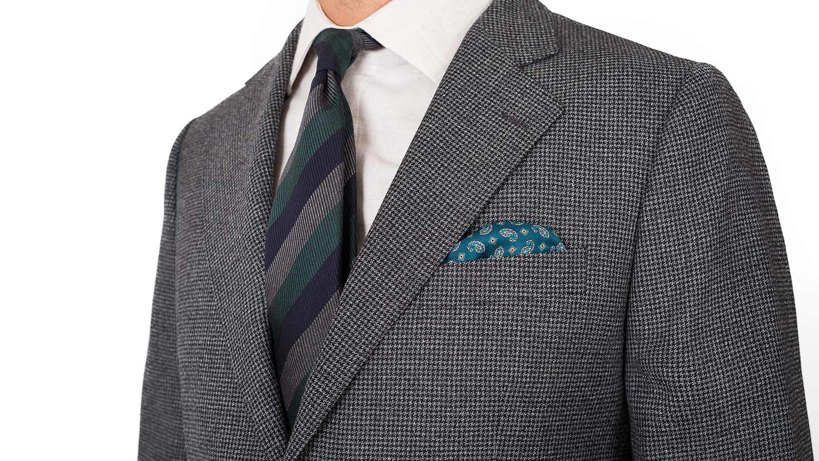 Dark Grey Houndstooth 3 Piece Suit - slider image 2