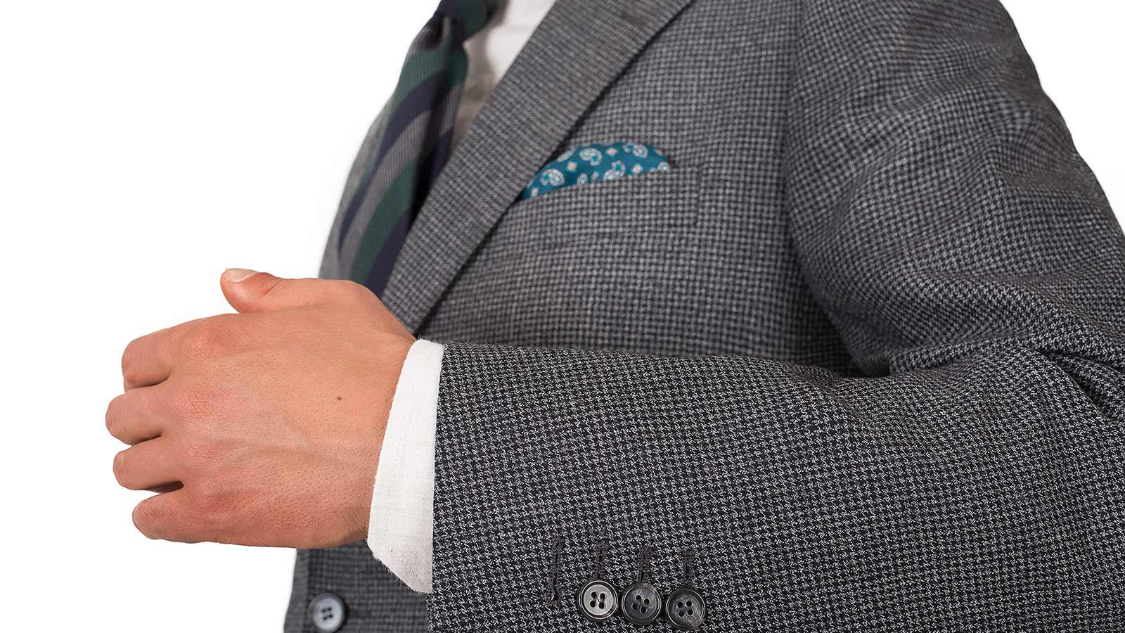 Dark Grey Houndstooth 3 Piece Suit - slider image 3