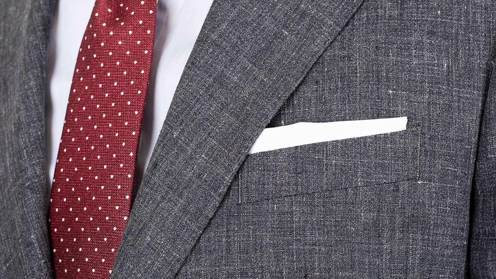 Dark Grey Melange Linen Suit - slider image 2