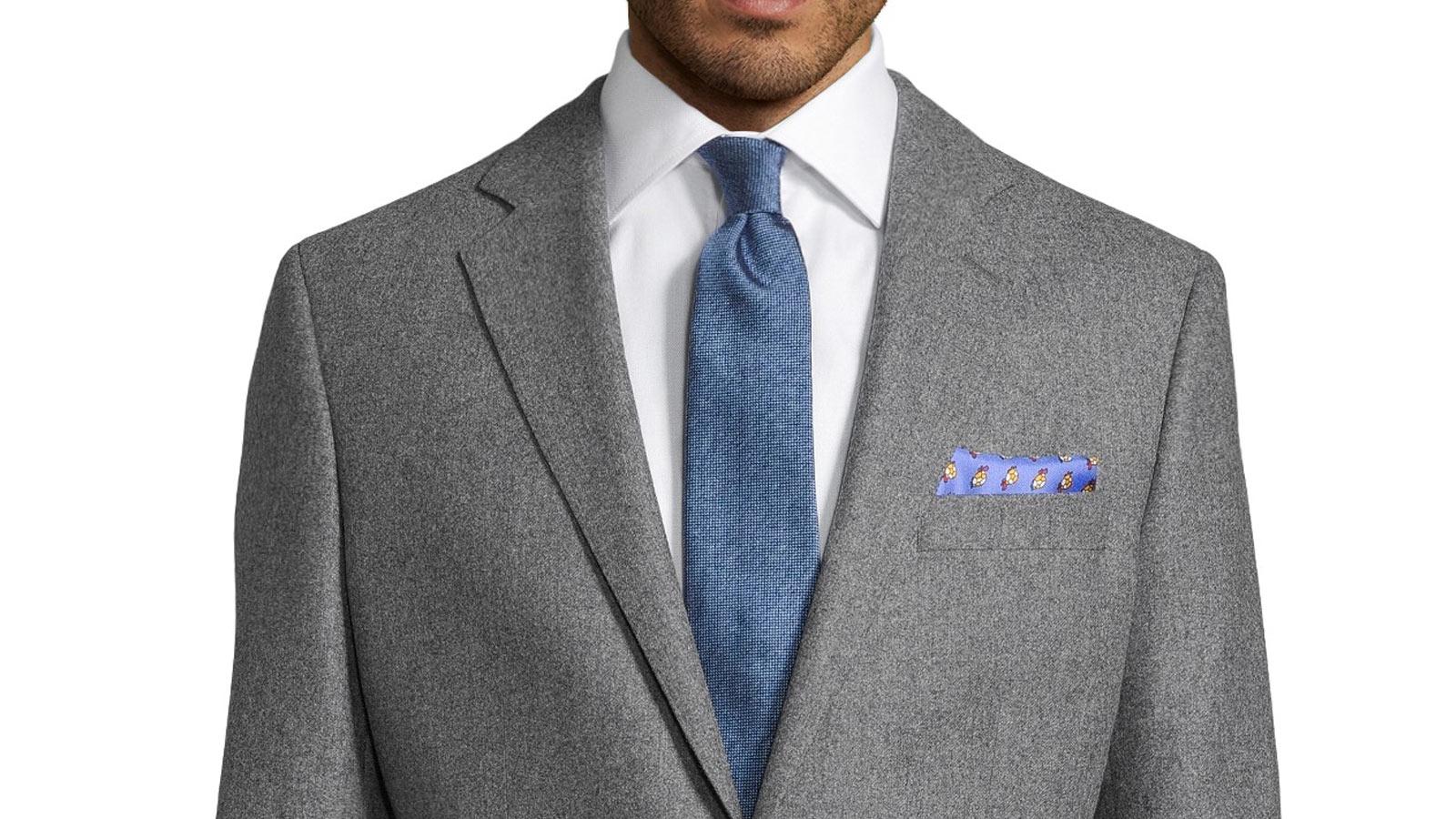 Grey Wool Flannel Blazer - slider image 