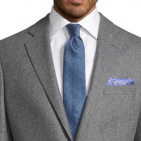 Grey Wool Flannel Blazer - Oliver Wicks