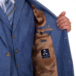 Blue Linen Suit - 0