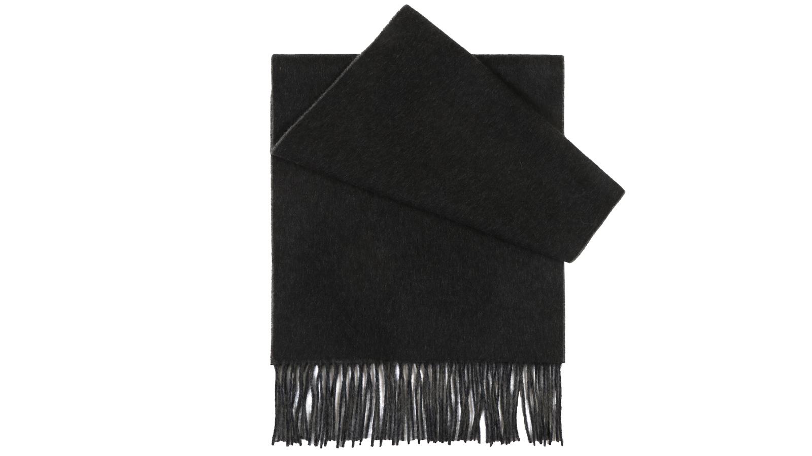 Grey Cashmere scarf - slider image 2