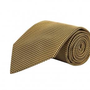 Gold Hopsack Silk Tie - Oliver Wicks