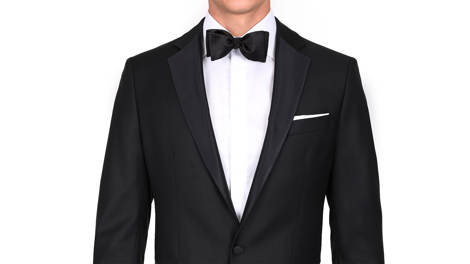 Tuxedo in Black Wool - slider image 2