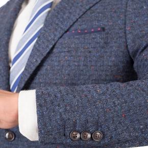 Suit in Blue Donegal Shadow Tweed - thumbnail image 1