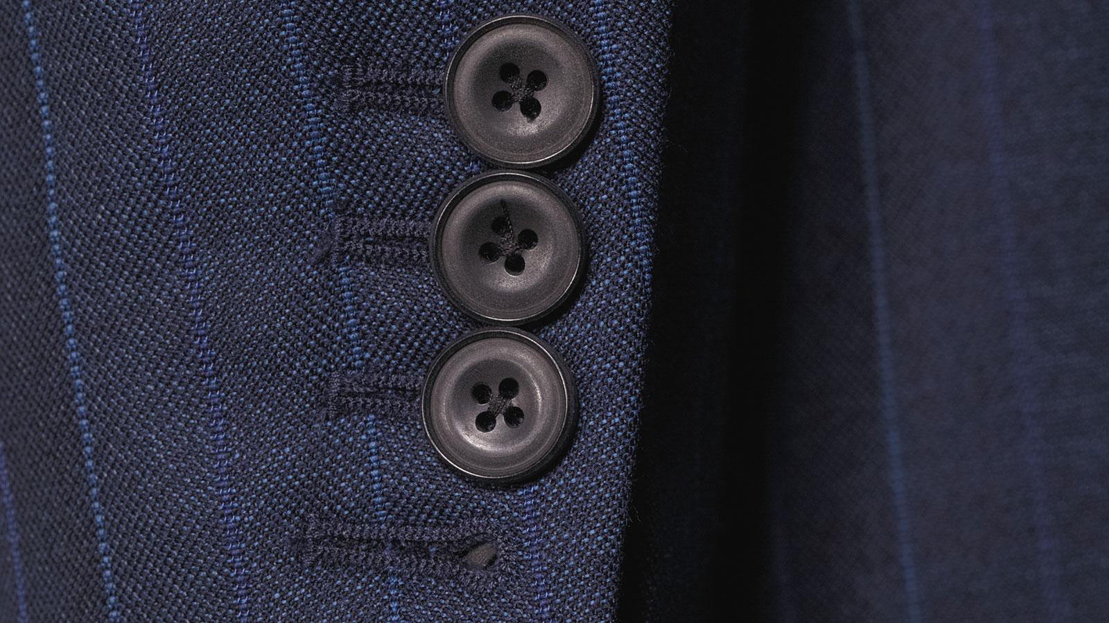 Traditionally Worsted Blue Stripe Navy Suit - slider image 2