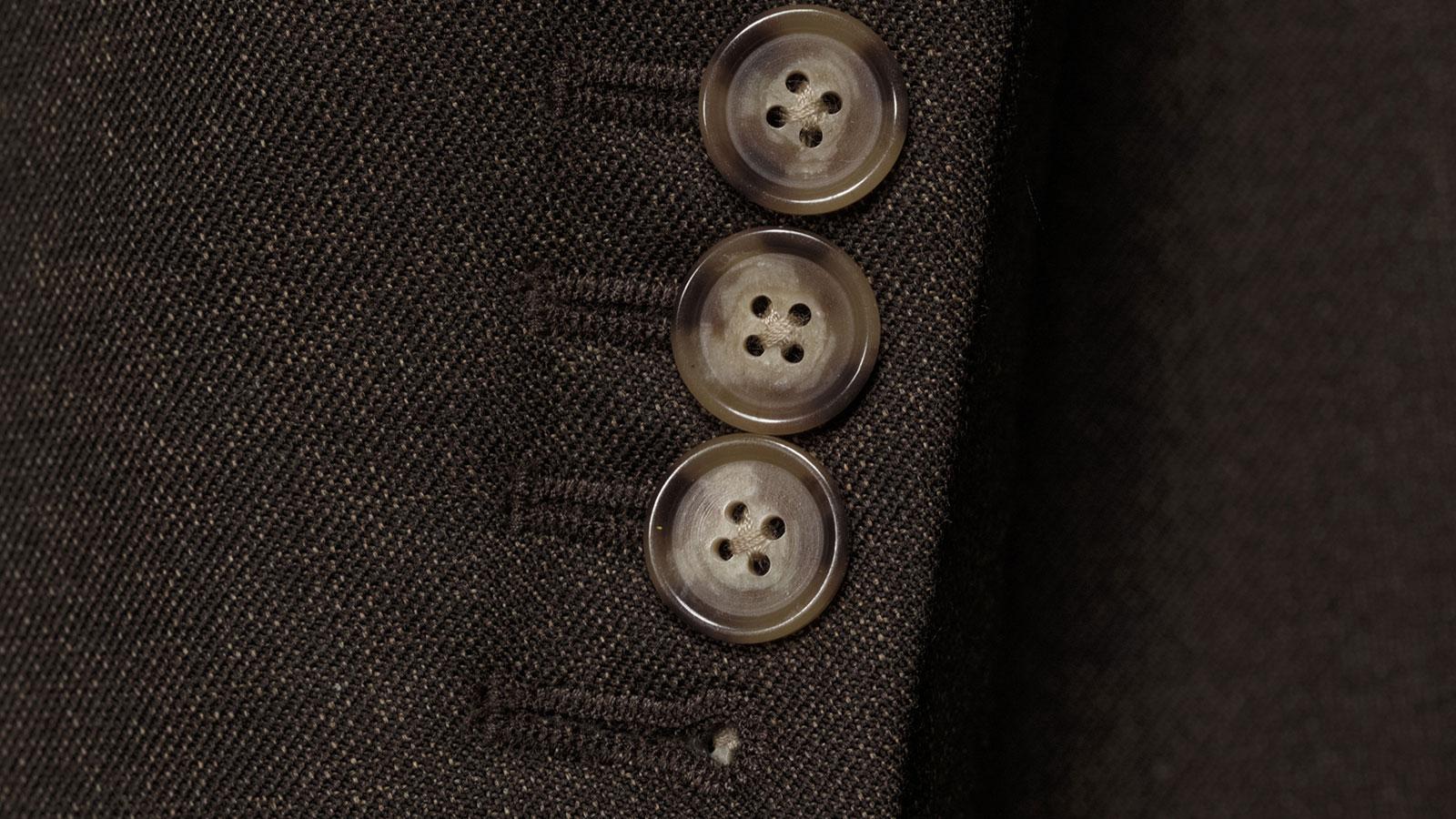 Traditionally Worsted Chocolate Brown Melange Suit - slider image 2