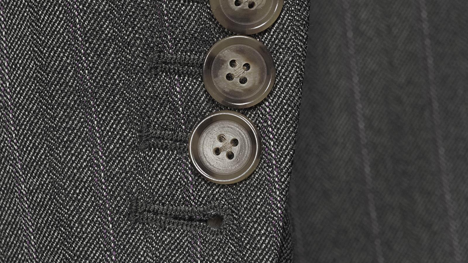 Lavender Stripe Grey Mouline Suit - slider image 2