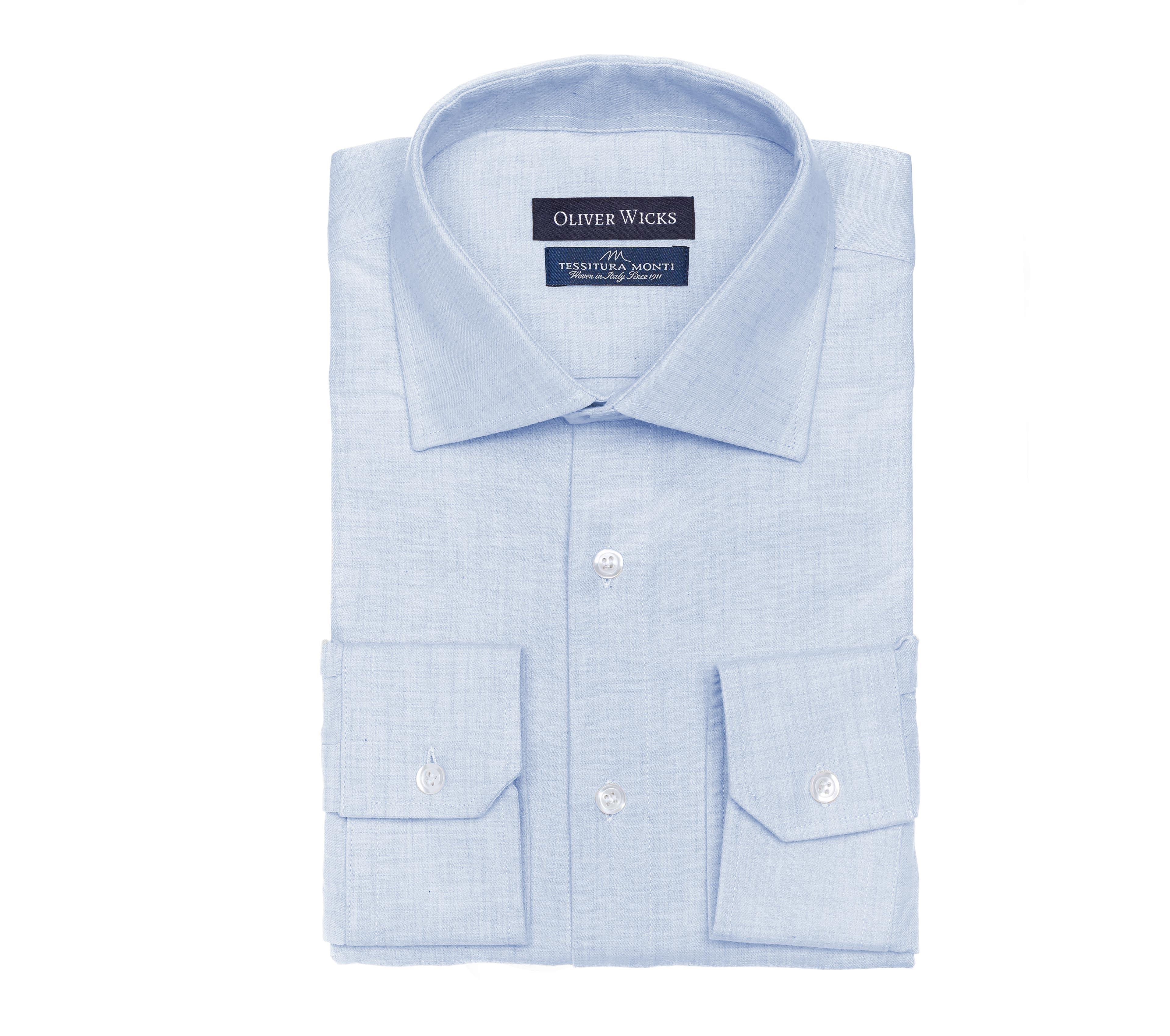 Light Blue Flannel Shirt - slider image 