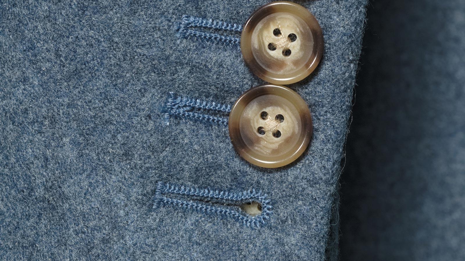 Steel Blue Flannel Suit - slider image 2