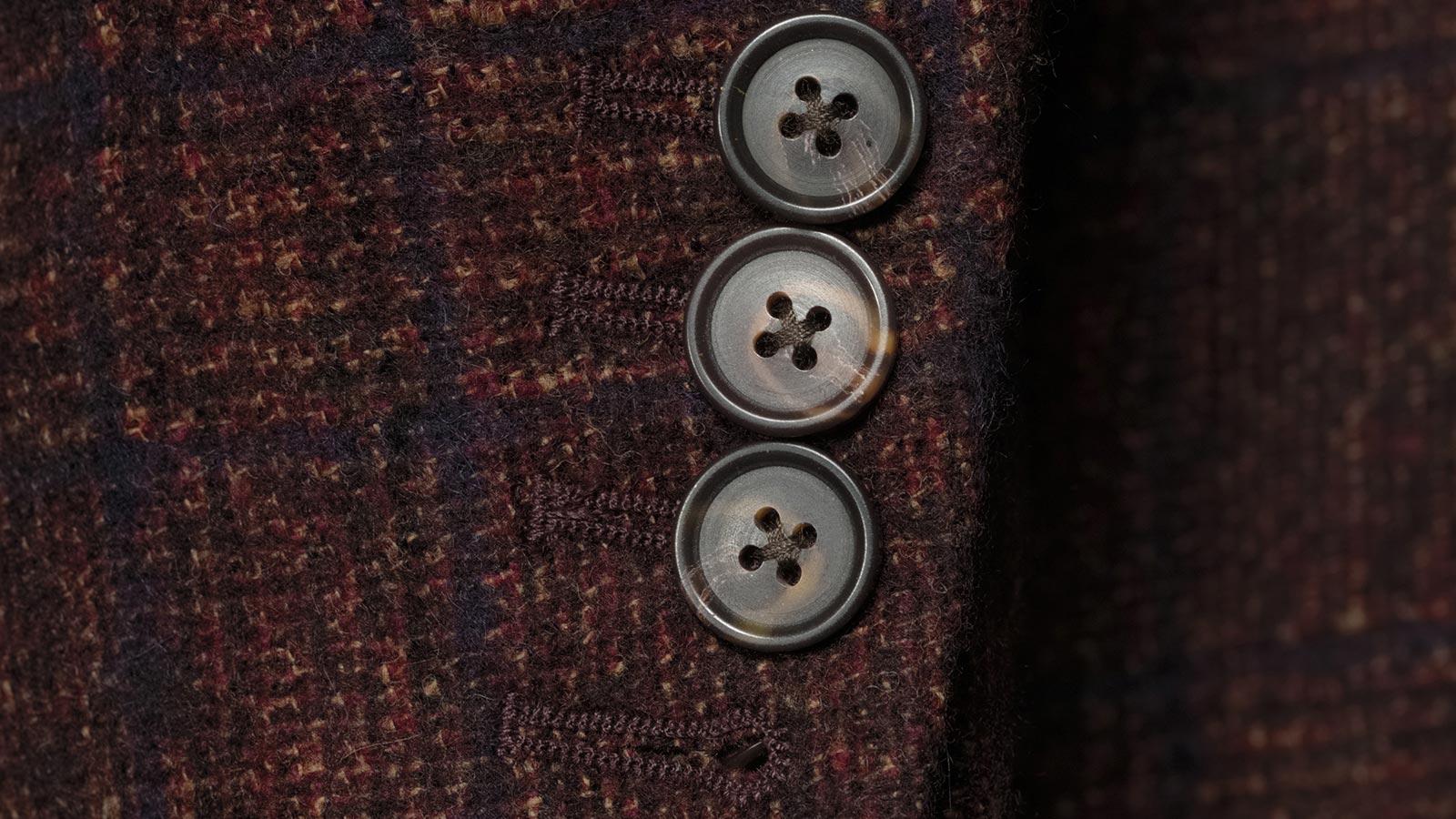 Copper Plaid Baby Alpaca Blend Blazer - slider image 2