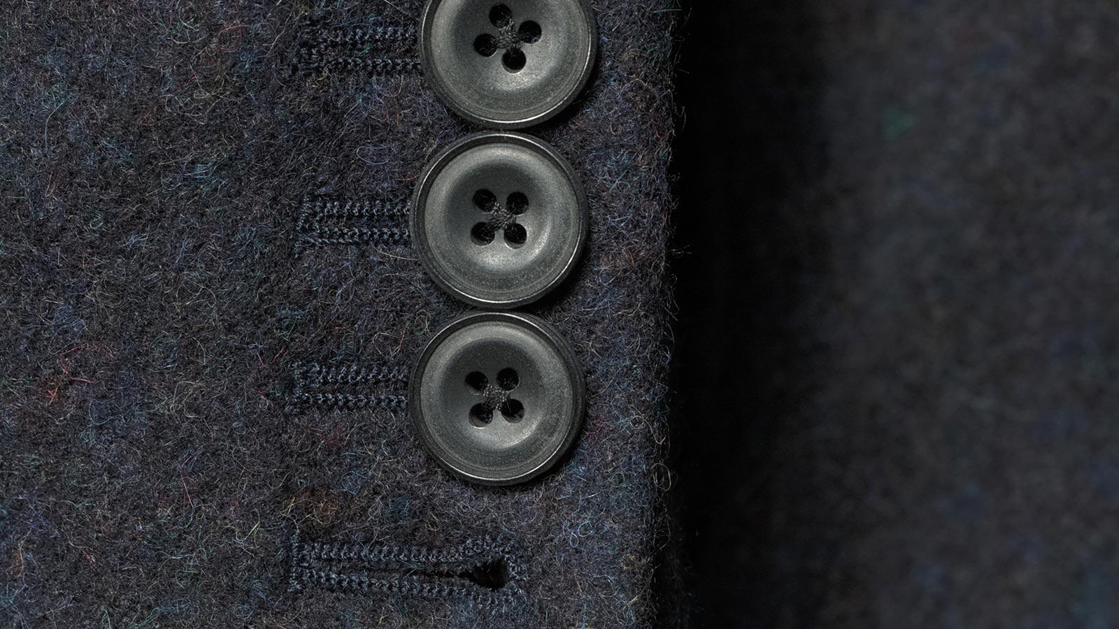 Dark Plum Melange Baby Alpaca Blend Blazer - slider image 2