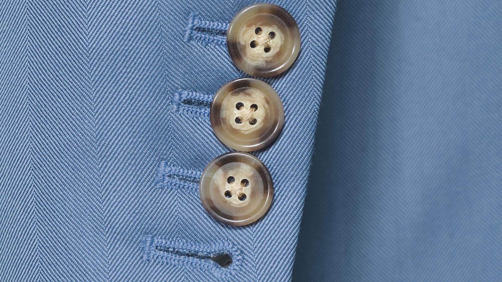 Sartorial Sky Blue Herringbone 160s Suit - slider image 2
