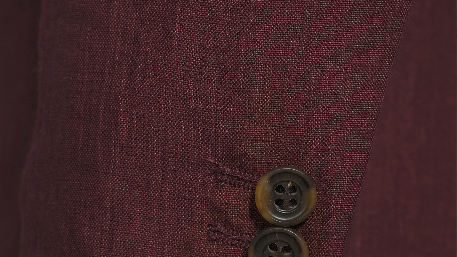Intense Ruby Red Linen Suit - slider image 2
