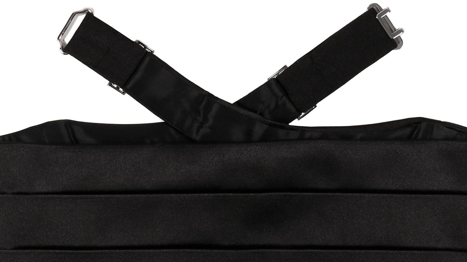 Black Satin Cummerbund - slider image 2