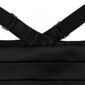 Black Satin Cummerbund - thumbnail image 2
