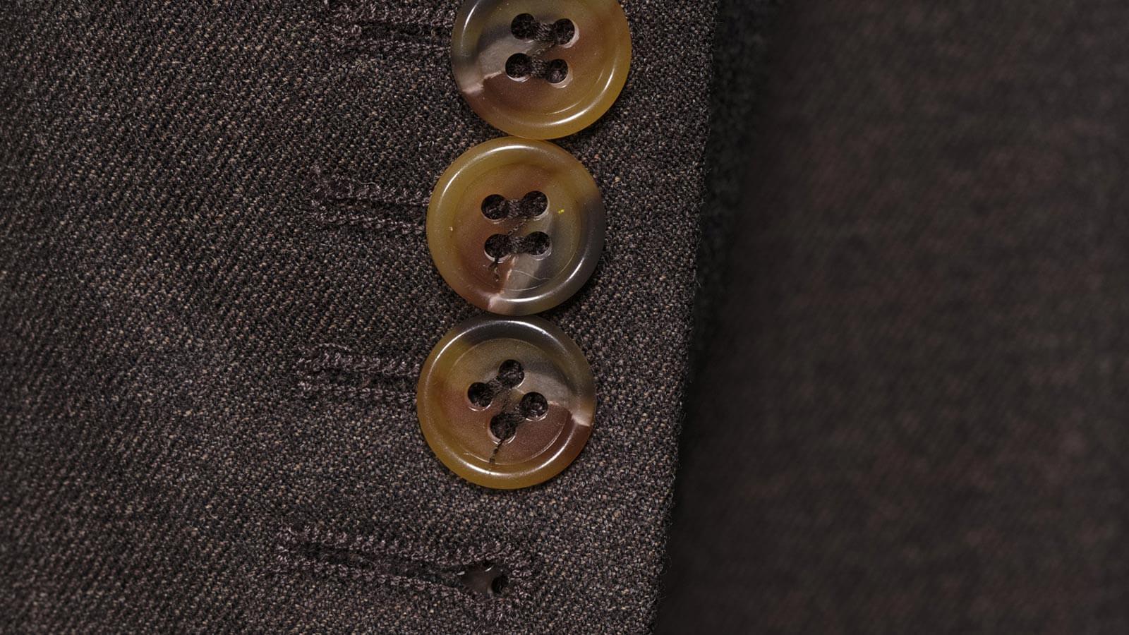 Worsted Chine Dark Brown Suit - slider image 2