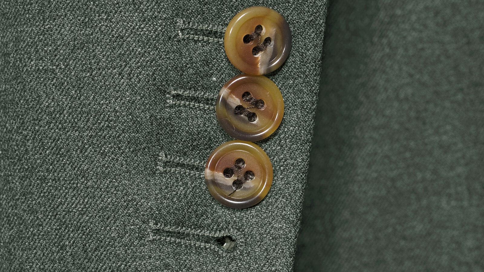 Worsted Chine Dark Green Suit - slider image 2