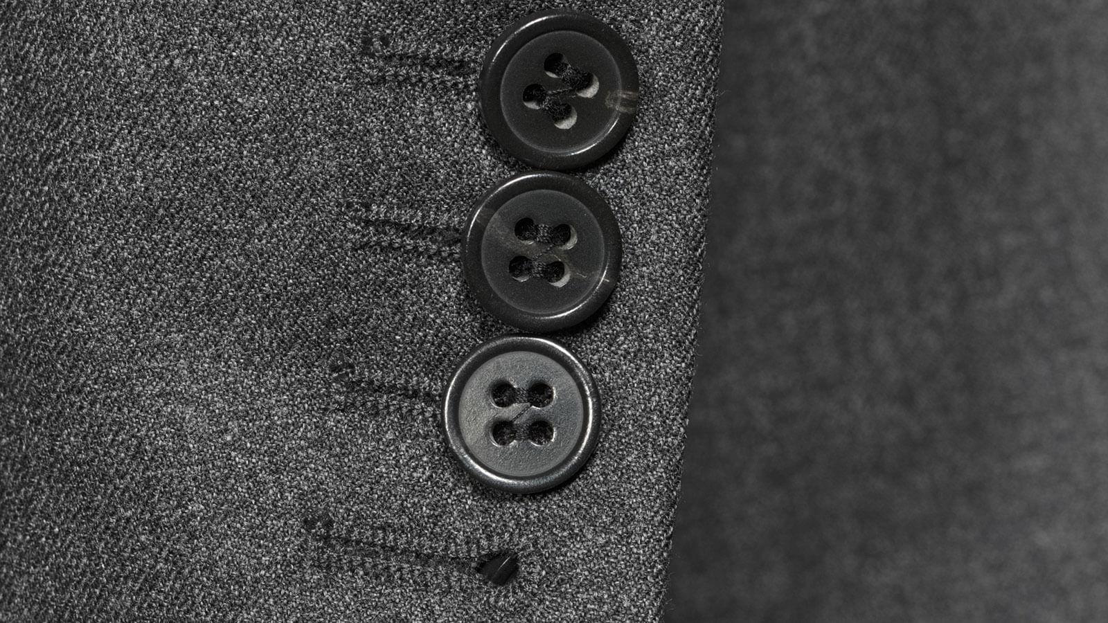 Worsted Chine Dark Grey Suit - slider image 2