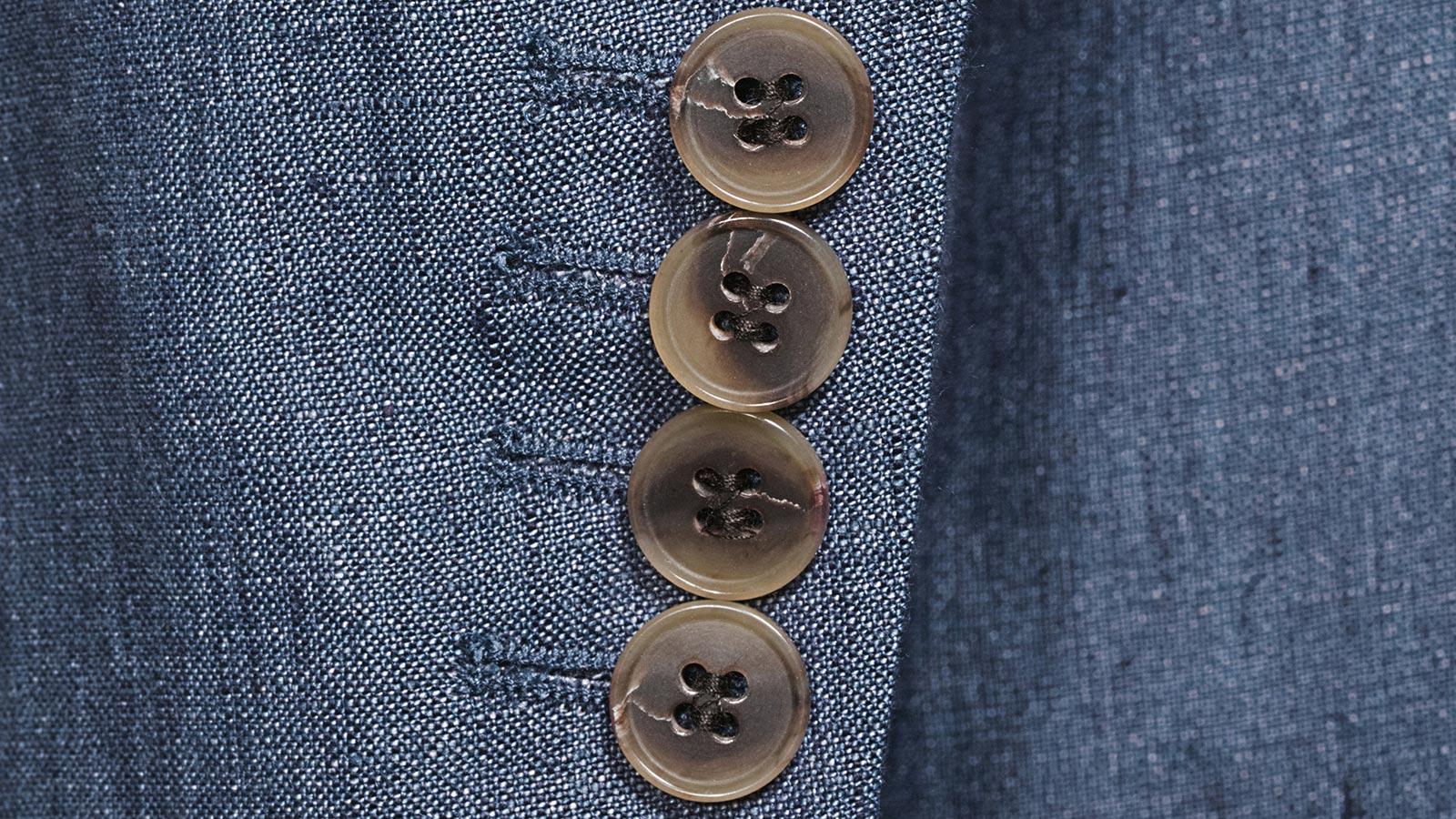 Cobalt Blue Linen Suit - slider image 2