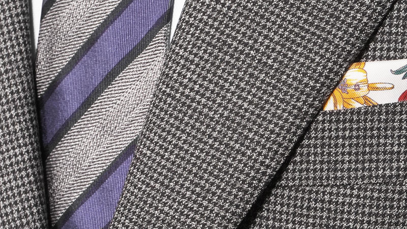 Dark Grey Houndstooth Suit - slider image 2