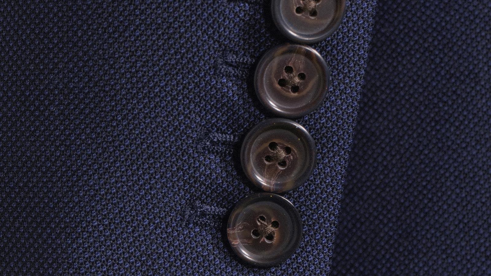 Navy Birdseye Suit - slider image 2