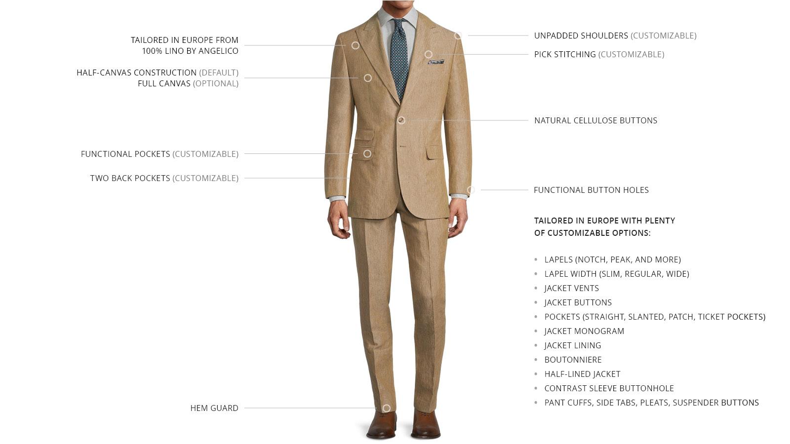 Beige Linen Suit - slider image 3