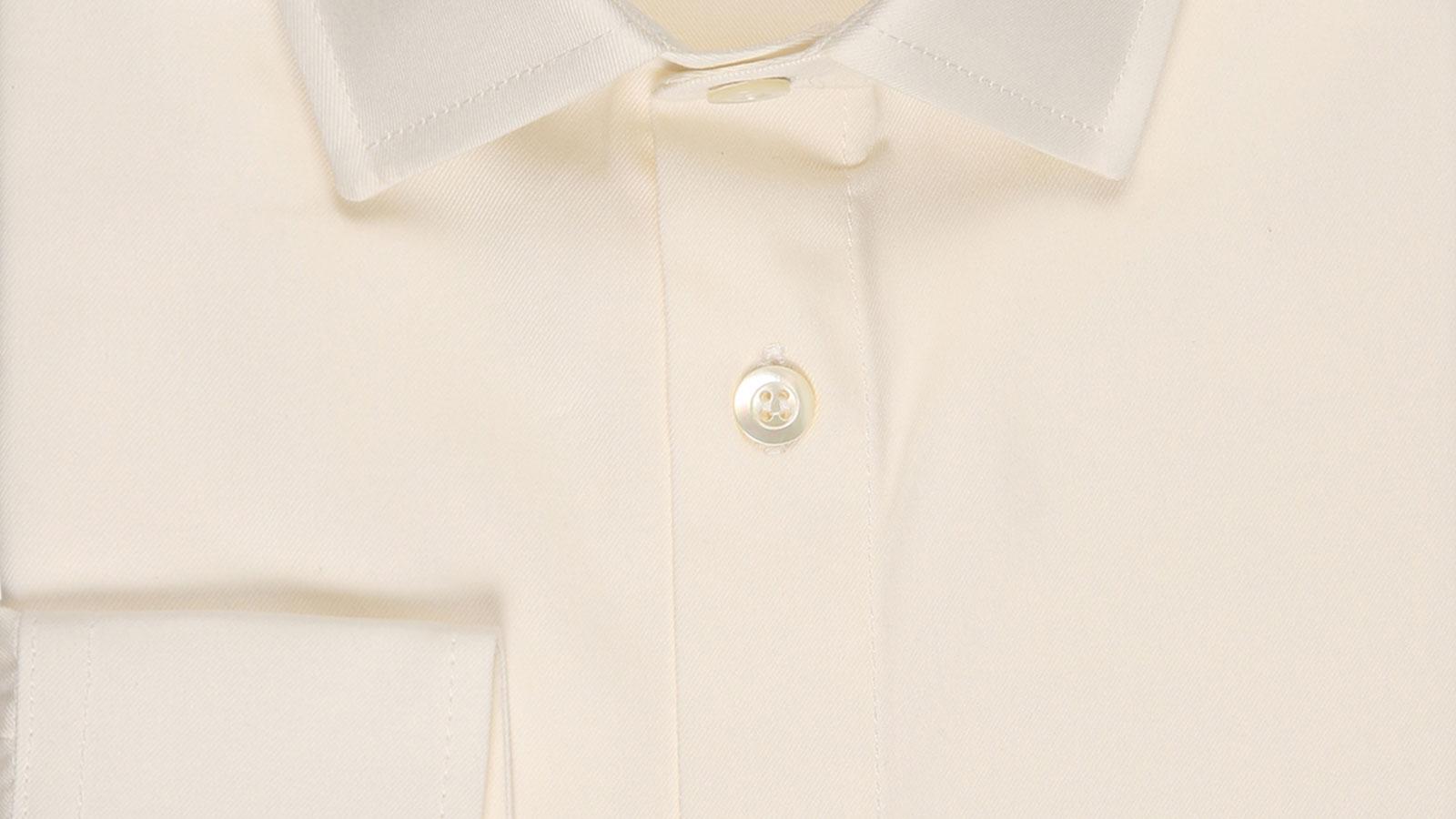 Ivory Cotton Twill Shirt - slider image 2