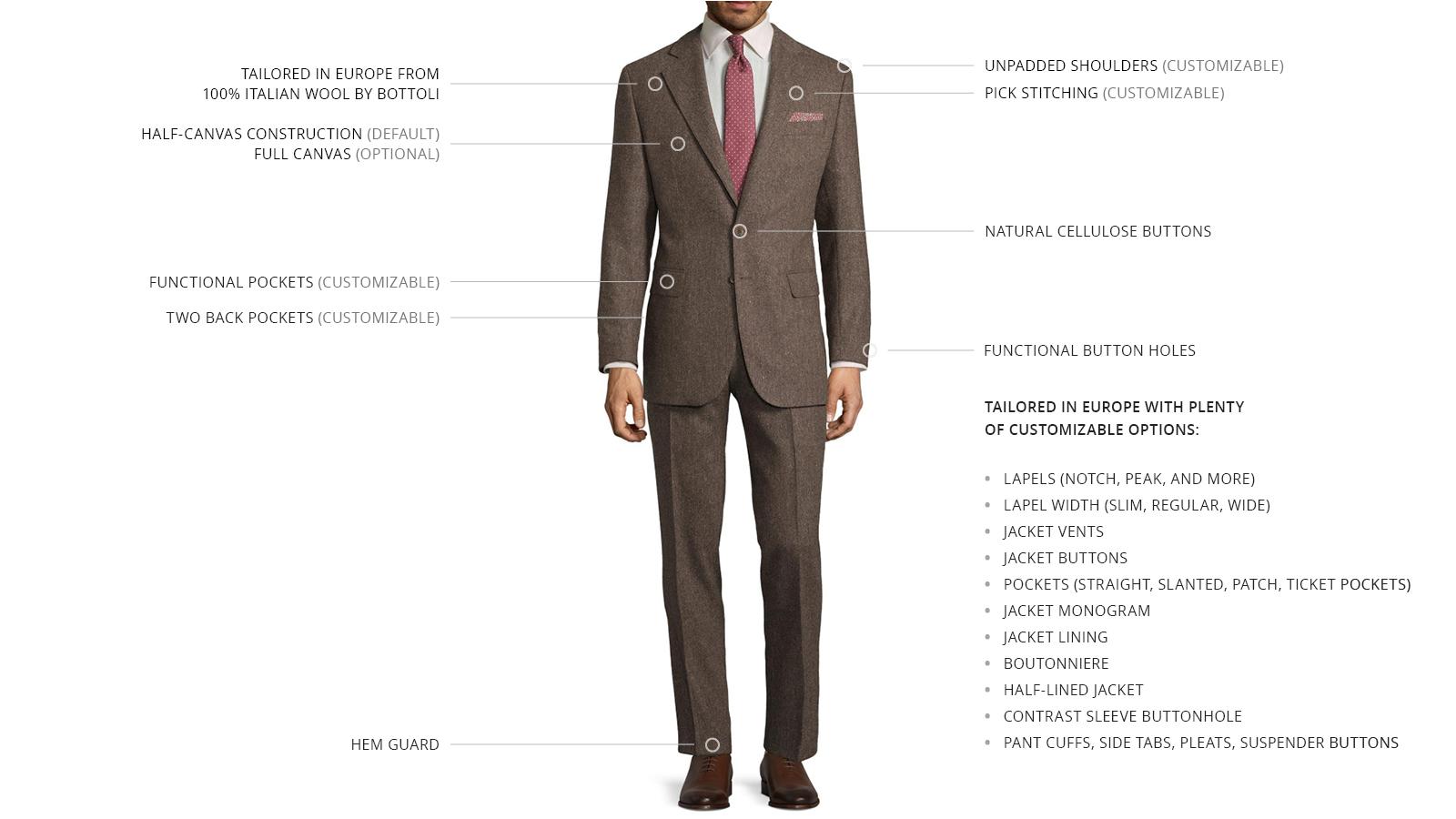 Natural Brown Tweed Suit - slider image 3