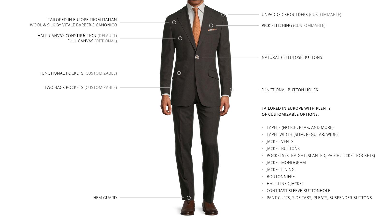Tropical Chine Dark Brown Suit - slider image 3
